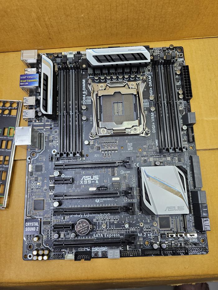 Motherboard ASUS X99-A LGA 2011-v3 DDR4 lengkap Backplane - Image 3