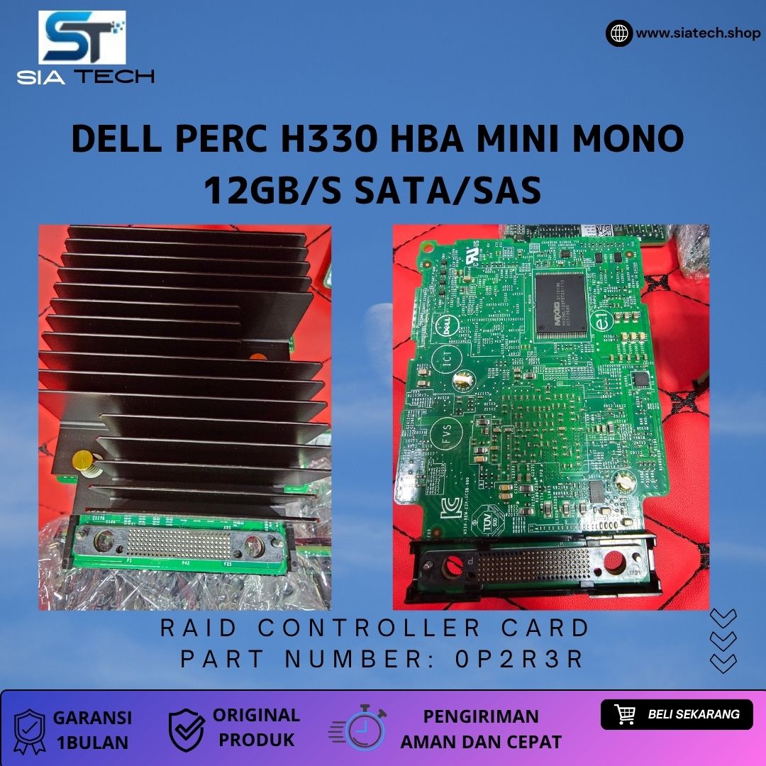 Dell PERC H330 HBA Mini Mono 12Gb/s SATA/SAS RAID Controller Card