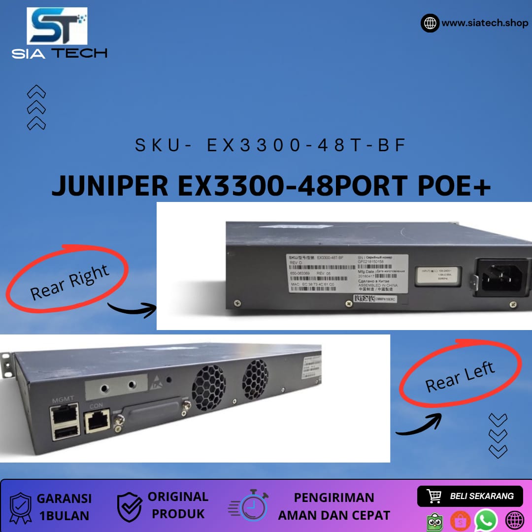 SIATECH-SWICTH JUNIPER EX3300 48PORT POE+ - Gambar 2