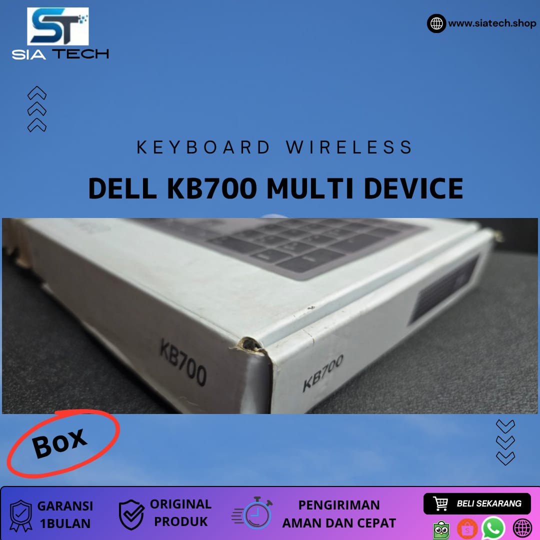 SIATECH-KEYBOARD WIRELESS DELL KB700 Multi-Device - Gambar 4