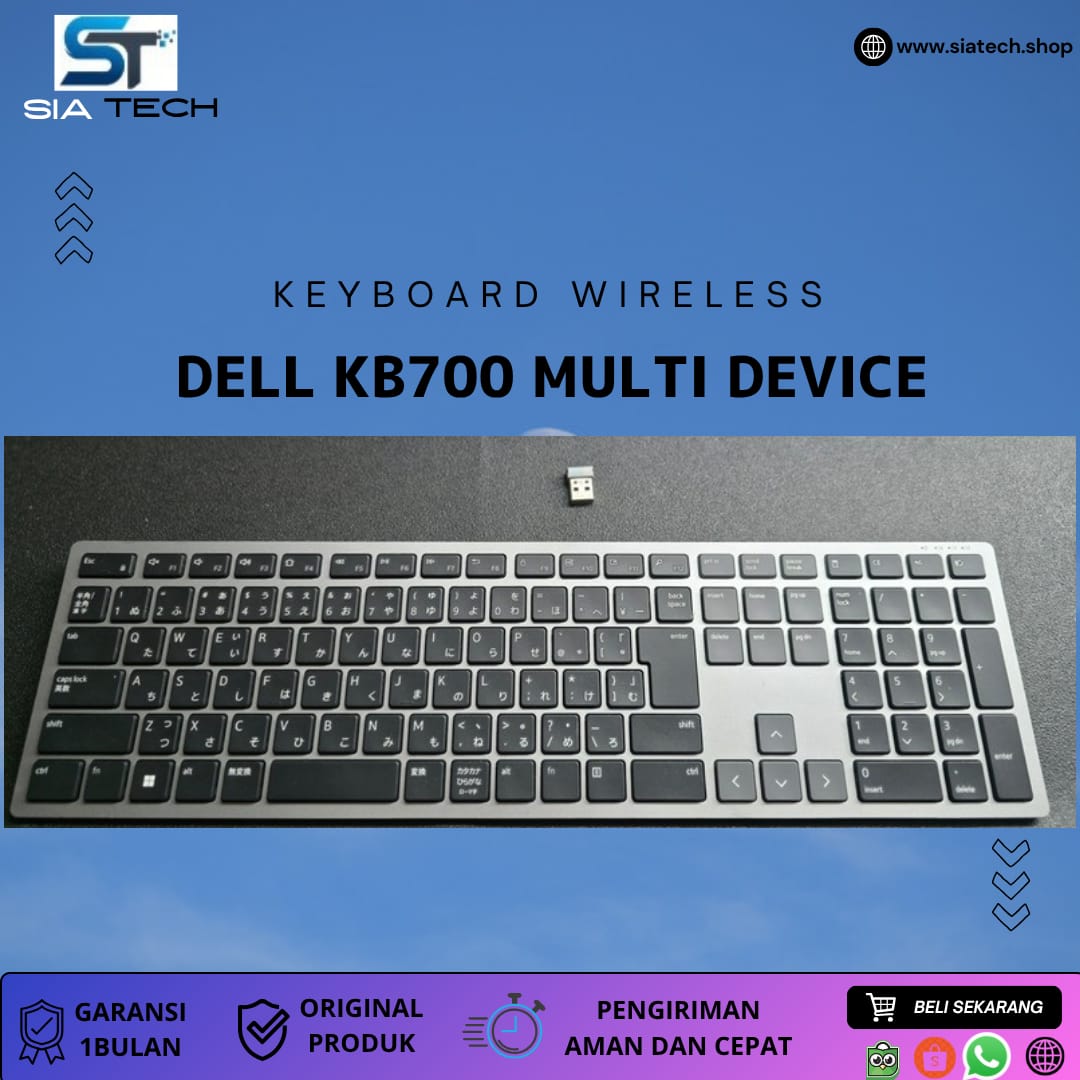 SIATECH-KEYBOARD WIRELESS DELL KB700 Multi-Device