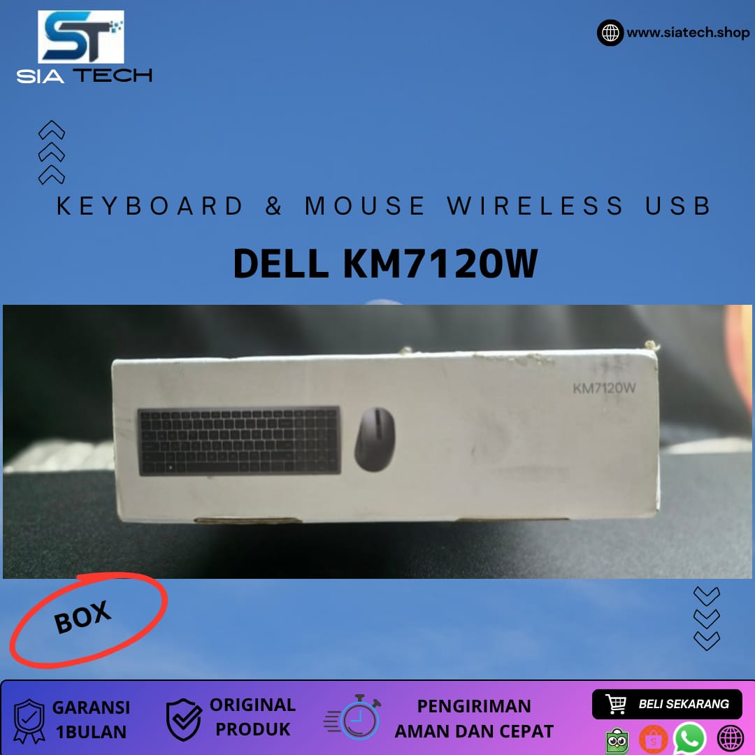 SIATECH-KEYBOARD MOUSE WIRELESS DELL KM7120W MULTI DEVICE - Gambar 2