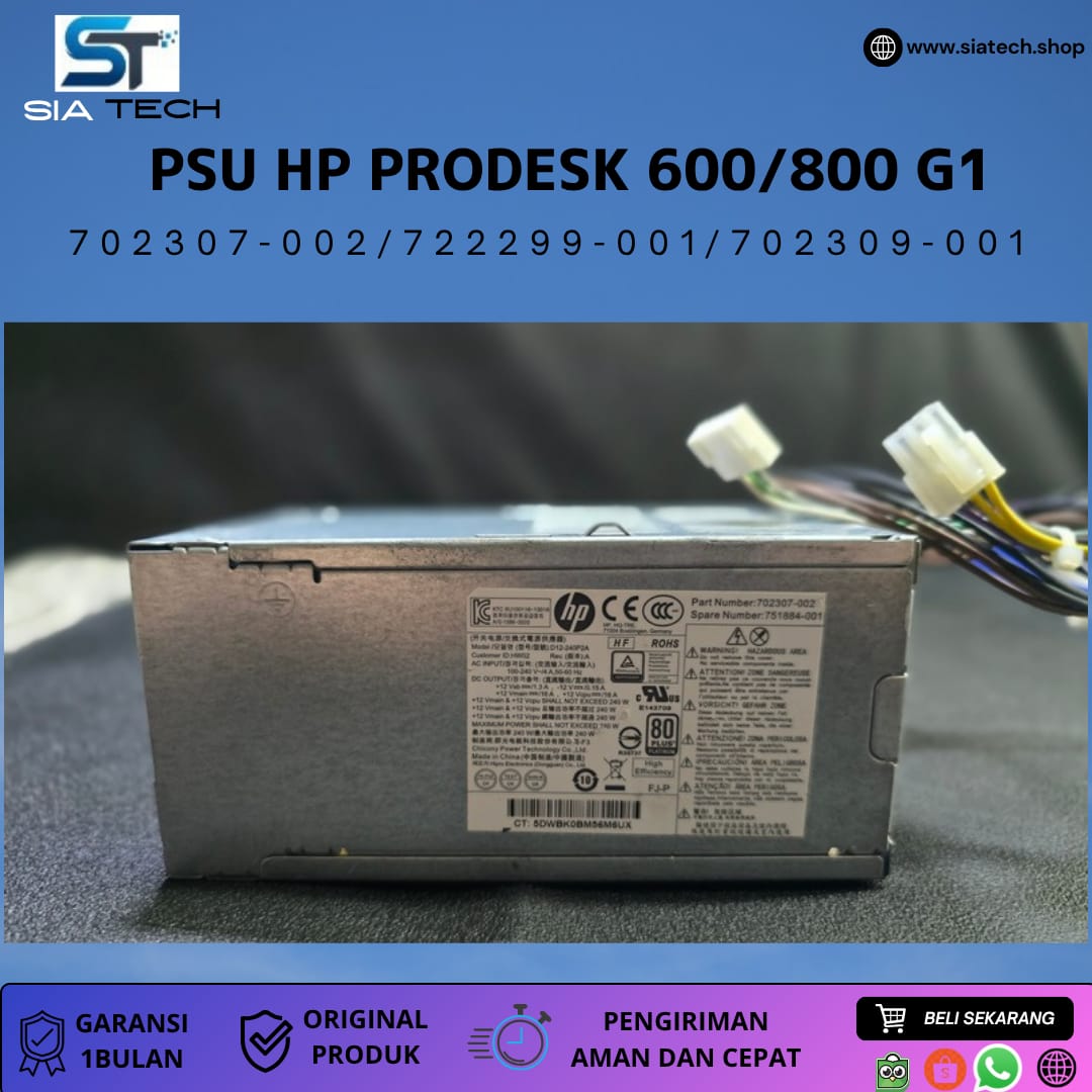 SIATECH-POWER SUPPLY HP PRODESK 600/800 G1 - Gambar 3