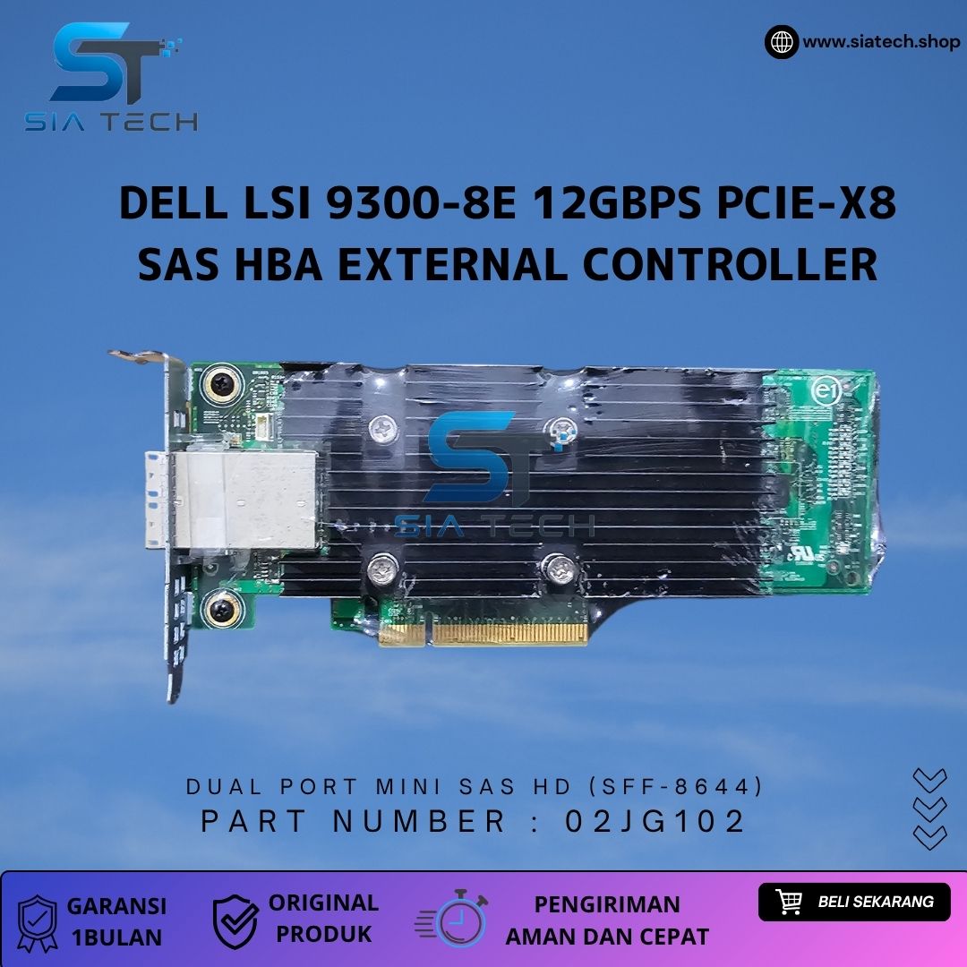 SIATECH-Dell LSI 9300-8e 12Gbps PCIe-x8 SAS HBA External Controller