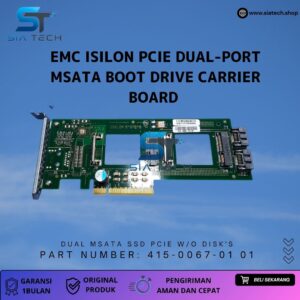 SIATECH-EMC Isilon 415-0067-01 Rev 01 PCIe Dual-Port mSATA Boot Drive Carrier Board
