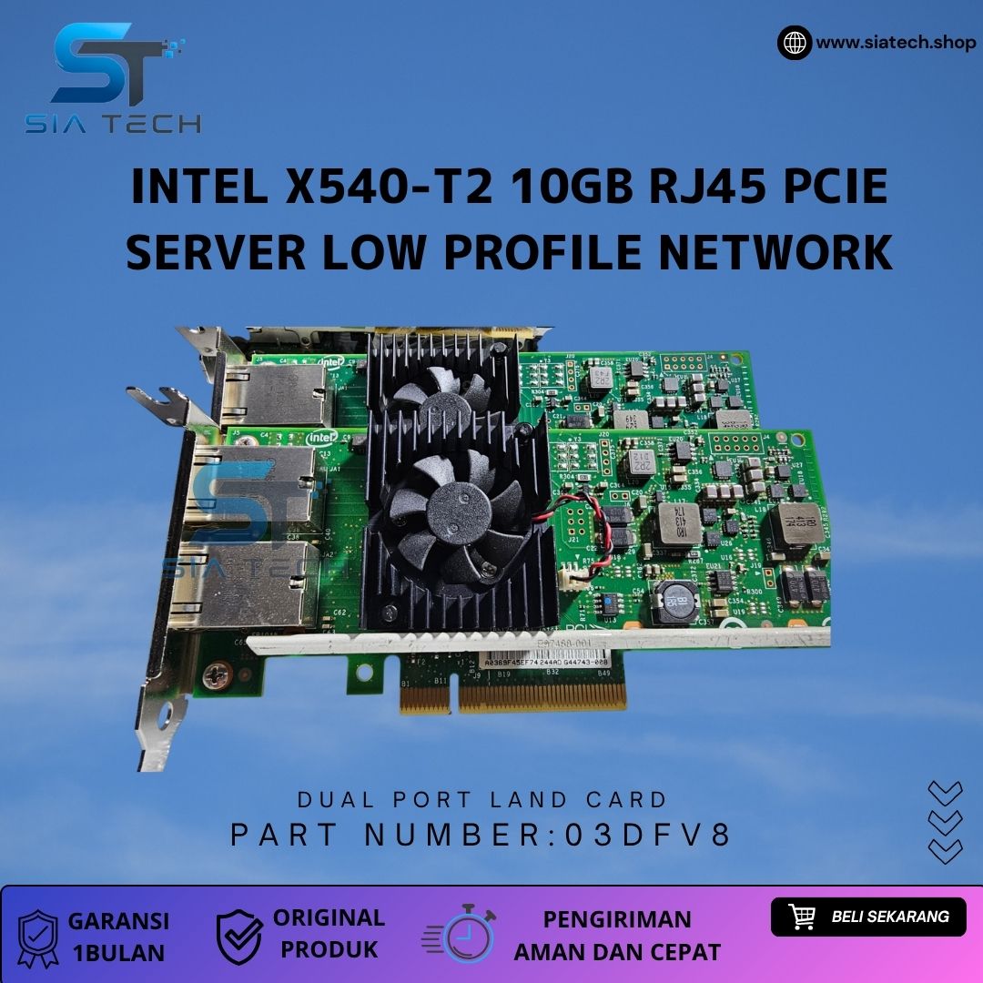 SIATECH-INTEL X540-T2 10GB RJ45 PCIE SERVER LOW PROFILE NETWORK