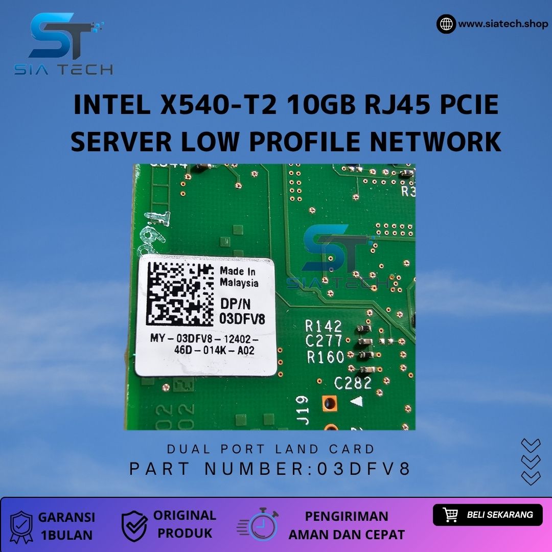 SIATECH-INTEL X540-T2 10GB RJ45 PCIE SERVER LOW PROFILE NETWORK - Gambar 5