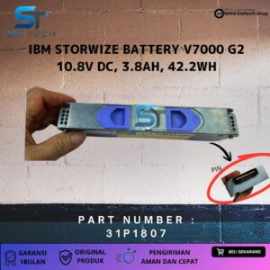 SIATECH-IBM STORWIZE BATTERY V7000 G2 10.8V DC, 3.8AH, 42.2WH 31P1807