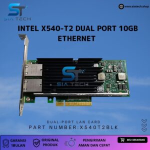 SIATECH-INTEL X540-T2 Dual Port 10Gb Ethernet X540T2BLK