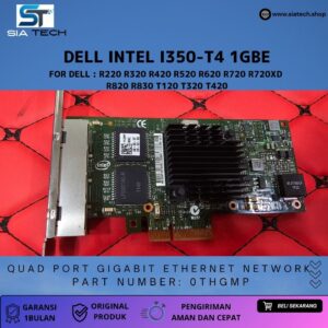 SIATECH-Dell Intel I350-T4 Quad Port Gigabit Ethernet Network Interface Card Adapter