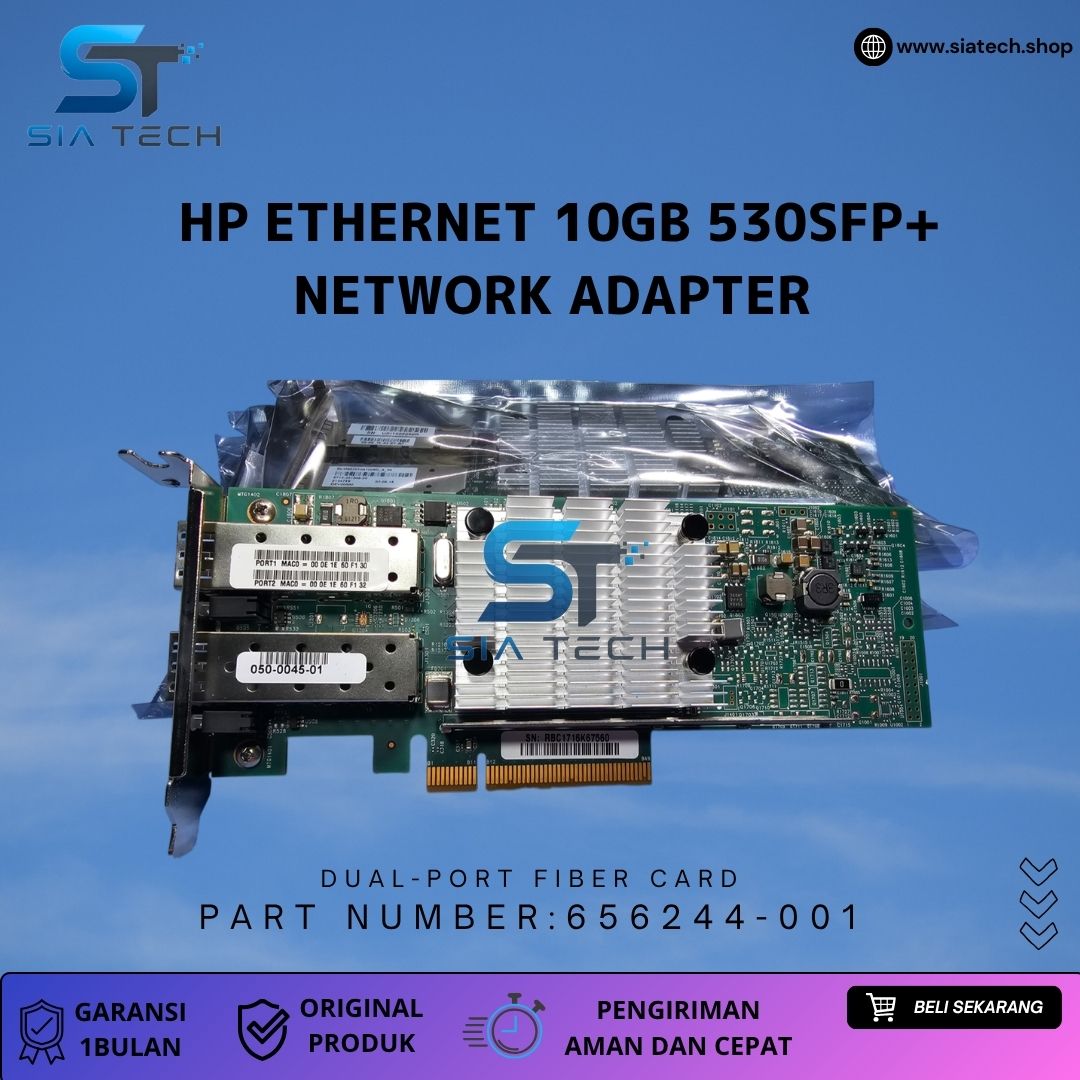 SIATECH-HP ETHERNET 10GB 530SFP+ 2PORT NETWORK ADAPTER