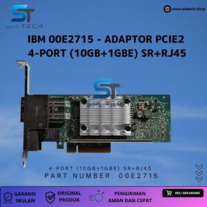 SIATECH-Lan Card Quad 4 Dual 2 Lan 2 SFP+ 10G (1GB + 10GB)IBM 00E2715 4‑Port NIC