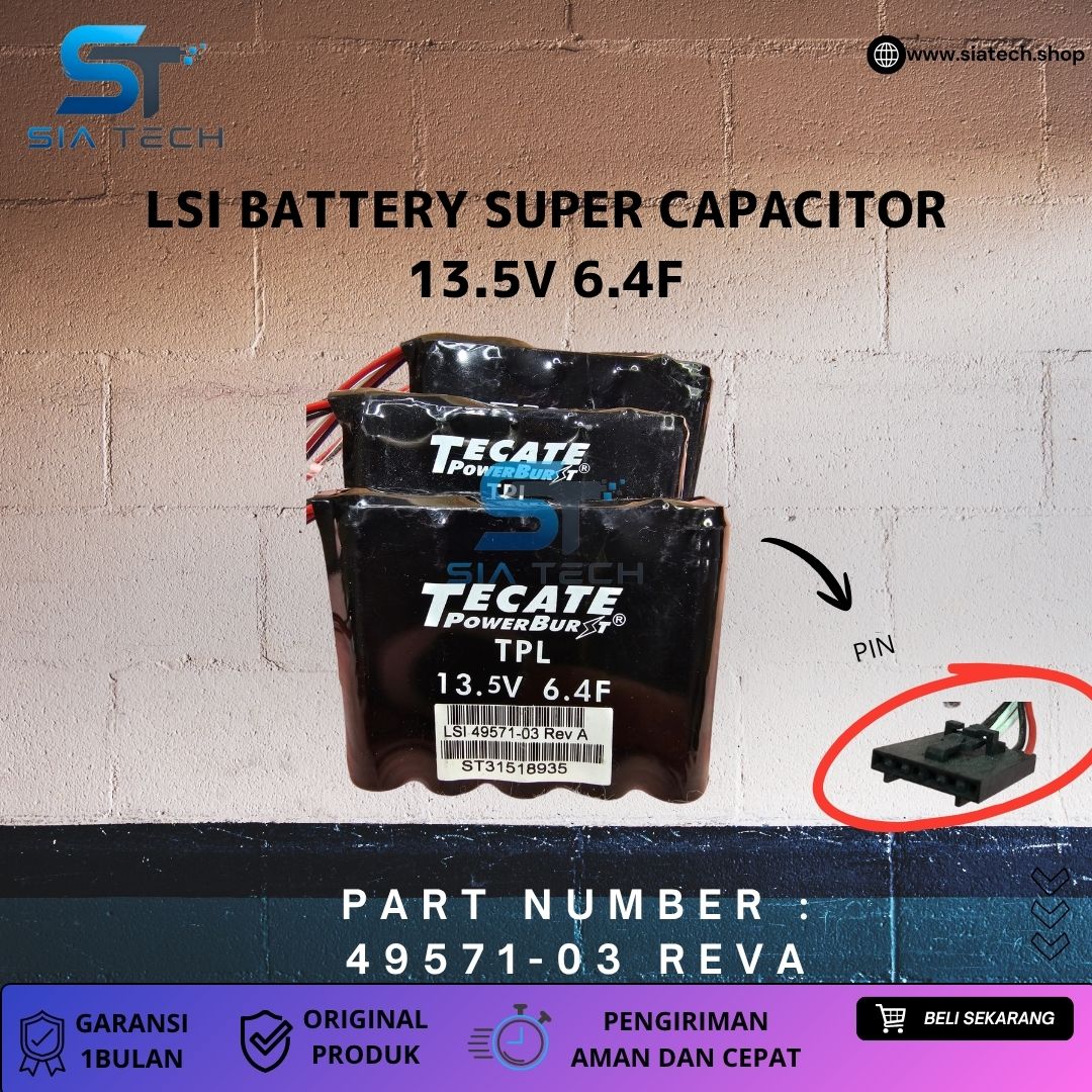 SIATECH-LSI BATTERY SUPER CAPACITOR 13.5V 6.4F 49571-03