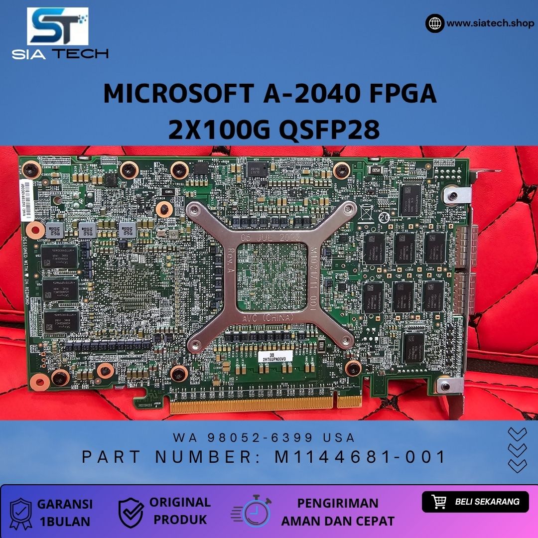 SIATECH-MICROSOFT A-2040 M1144681-001 FPGA 2X100G QSFP28 - Gambar 3