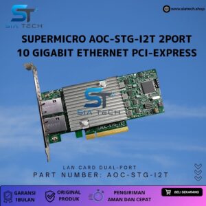 SIATECH-Supermicro AOC-STG-i2T 2Port 10 Gigabit Ethernet PCI-Express RJ45