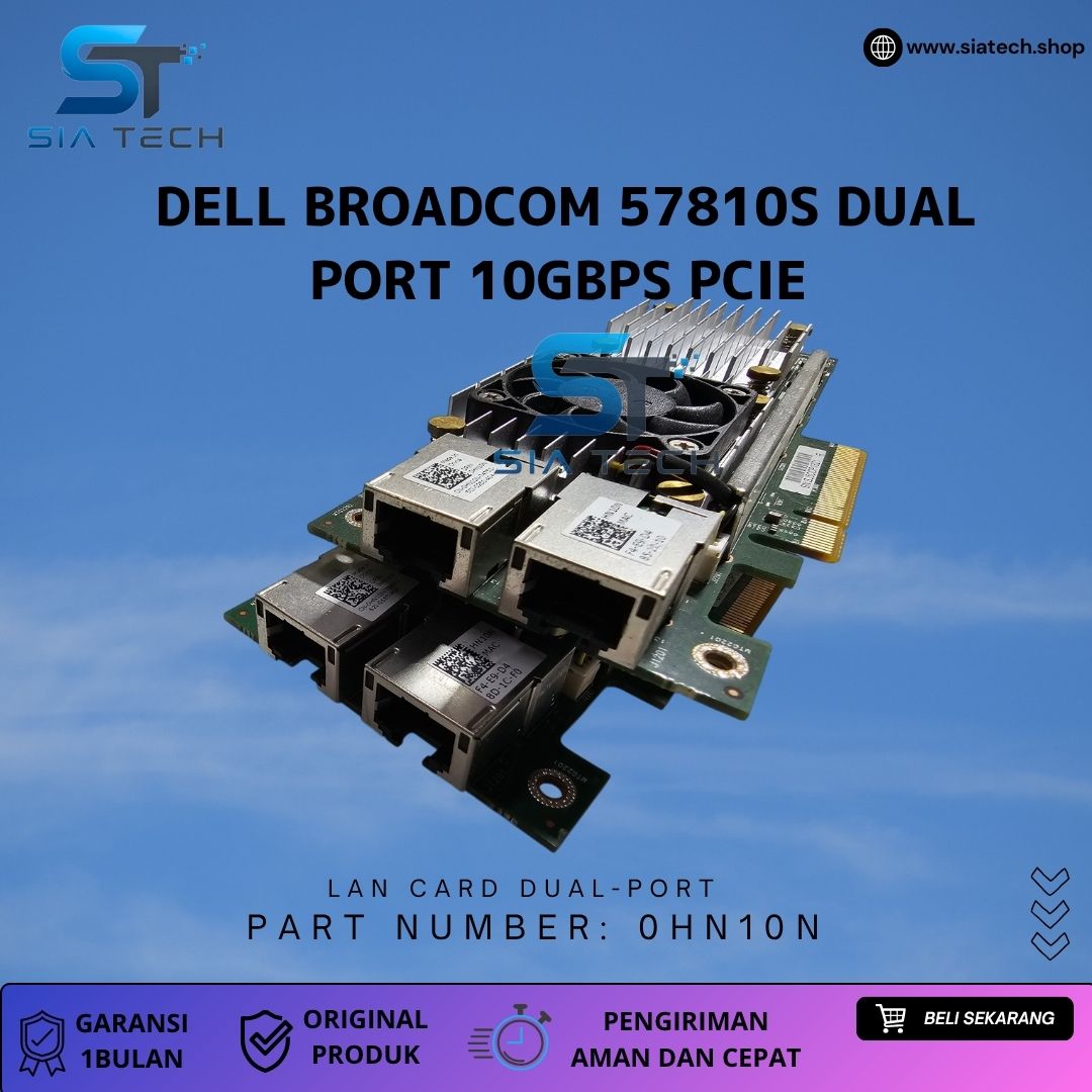SIATECH-Dell Broadcom 57810s Dual Port 10gbPS PCIE - Gambar 4