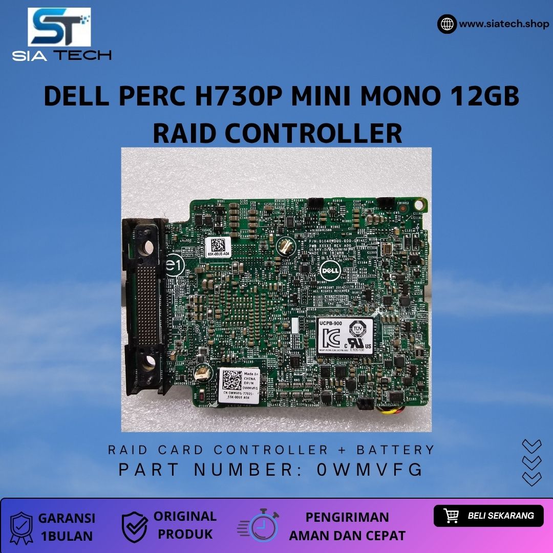 SIATECH-Dell PERC H730P Mini Mono 12GB RAID Controller - Gambar 3