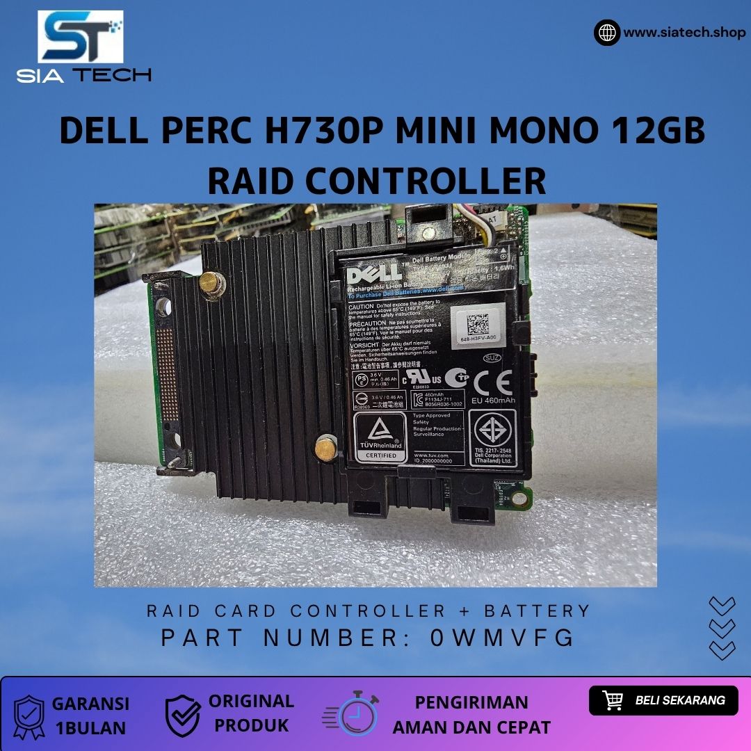 SIATECH-Dell PERC H730P Mini Mono 12GB RAID Controller - Gambar 4