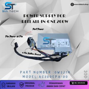 SIATECH-POWER SUPPLY FOR  DELL ALL-IN-ONE  200W AC200EPA-00 0W2J1H