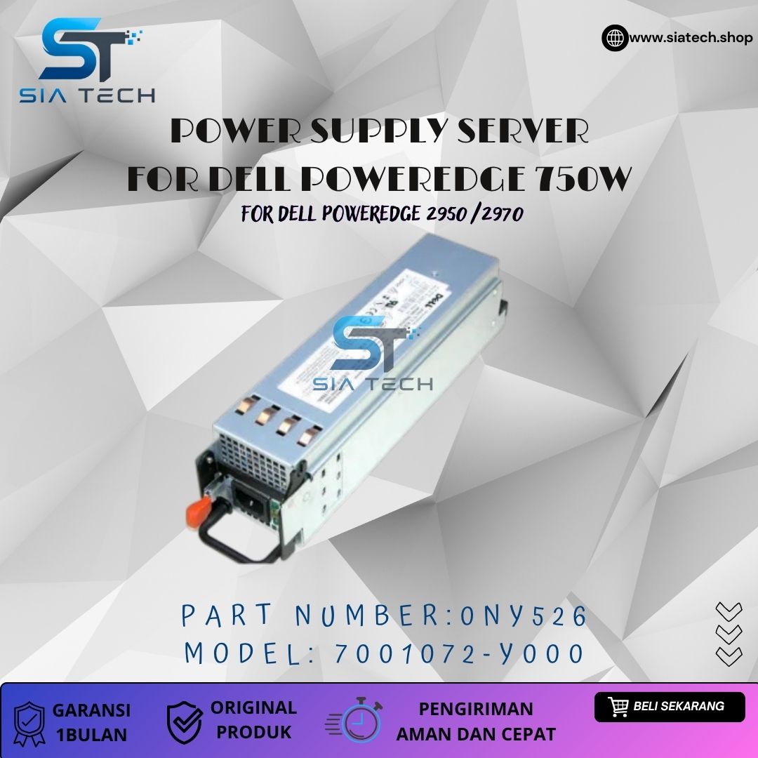 SIATECH-POWER SUPPLY SERVER FOR DELL POWEREDGE 750W 7001072-Y000 0NY526