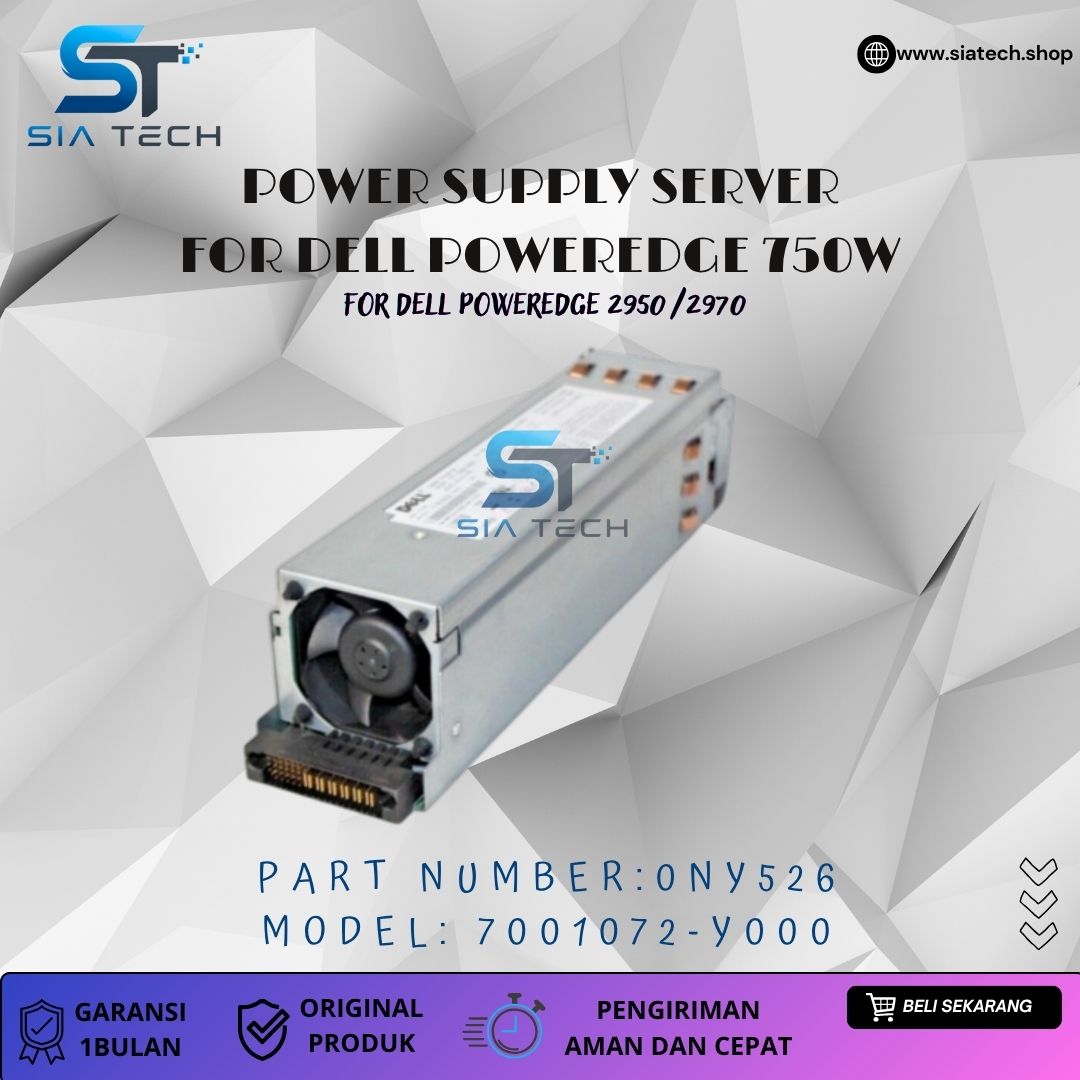 SIATECH-POWER SUPPLY SERVER FOR DELL POWEREDGE 750W 7001072-Y000 0NY526 - Gambar 2