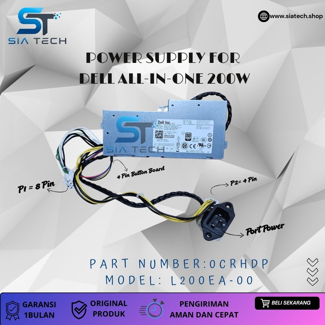 SIATECH-POWER SUPPLY FOR DELL ALL-IN-ONE 200W L200EA-00 0CRHDP