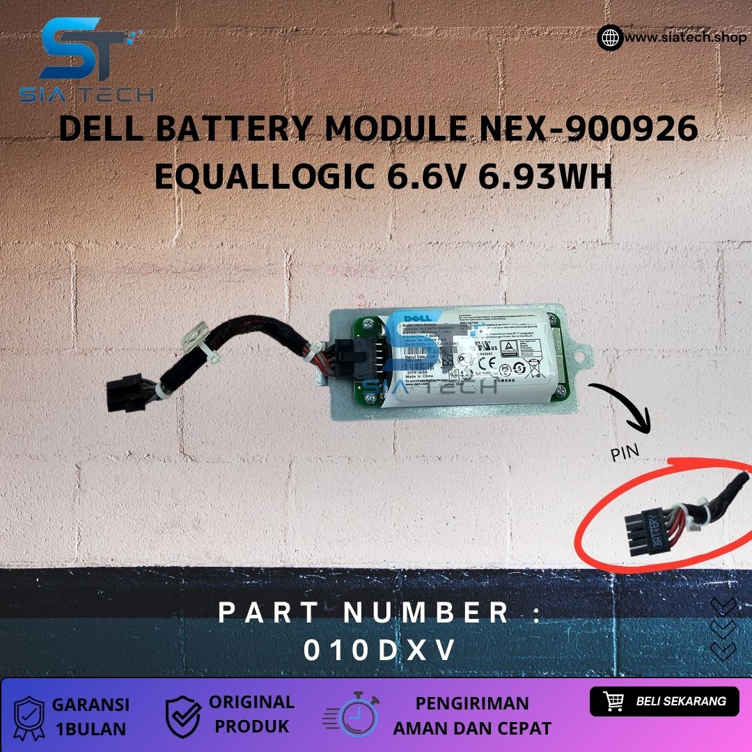 SIATECH-DELL BATTERY MODULE NEX-900926 EQUALLOGIC 6.6V 6.93WH 010DXV