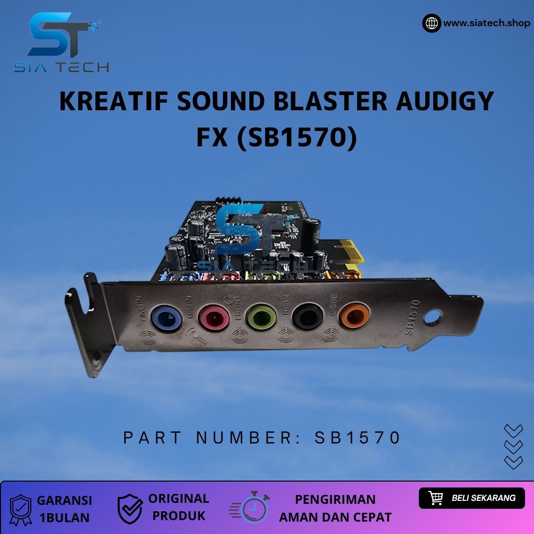 SIATECH-Kreatif Sound Blaster Audigy FX (SB1570) - Gambar 2