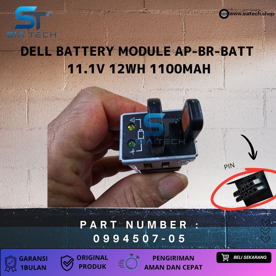 SIATECH-DELL BATTERY MODULE AP-BR-BATT 11.1V 12WH 1100MAH 0994507-05 - Gambar 3