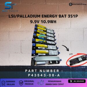 SIATECH-LSI/PALLADIUM ENERGY BAT 3S1P  9.9V 10.9WH P43543-08-A