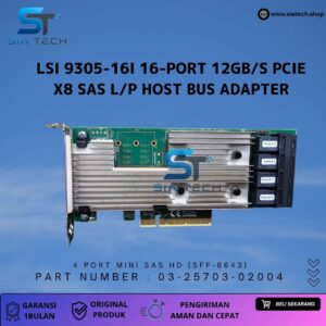 SIATECH-LSI 9305-16i 16-Port 12Gb/s PCIe x8 SAS L/P Host Bus Adapter