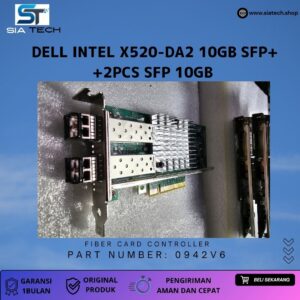SIATECH-DELL X520-DA2 Dual Port 10GbE SFP+ Network Adapter +2PCS SFP 10GB