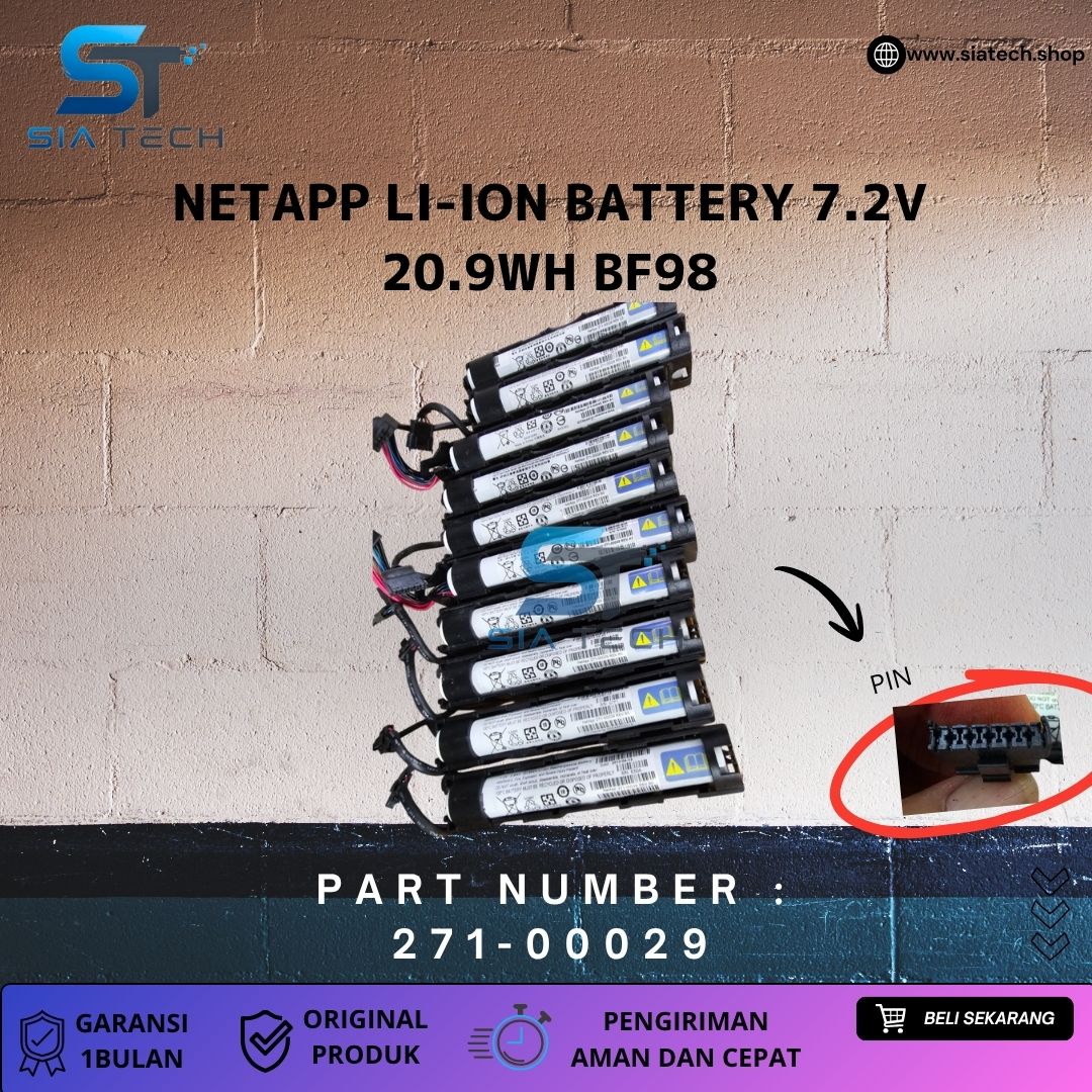 SIATECH-NETAPP LI-ION BATTERY 7.2V 20.9WH BF98 271-00029
