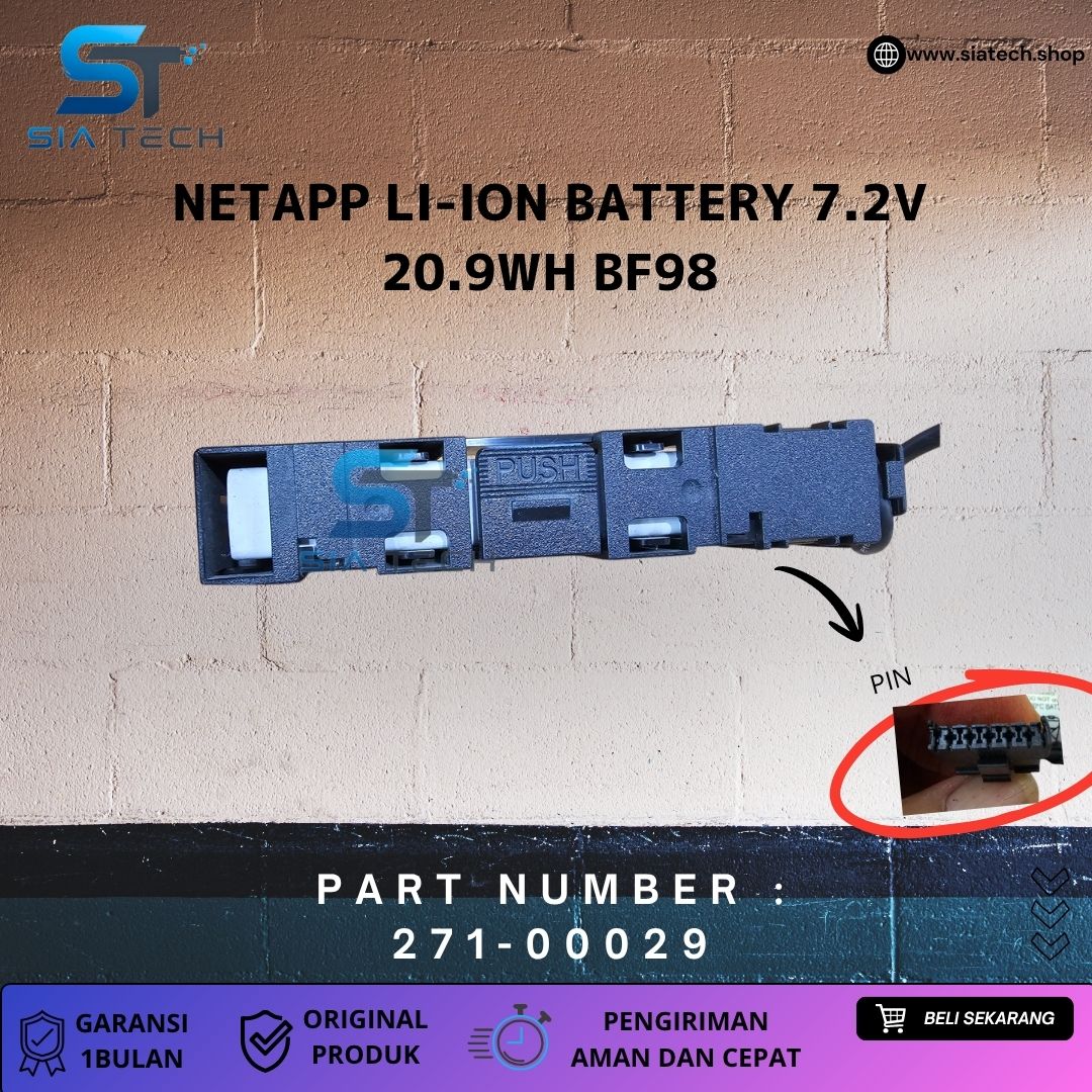 SIATECH-NETAPP LI-ION BATTERY 7.2V 20.9WH BF98 271-00029 - Gambar 2