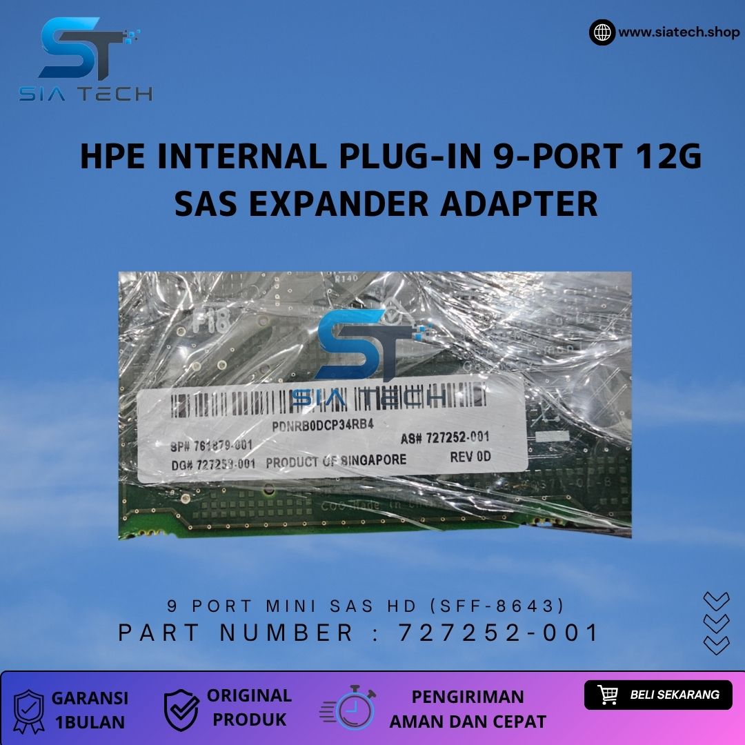 SIATECH-HPE Internal Plug-in 9-Port 12G SAS Expander Adapter - Gambar 3