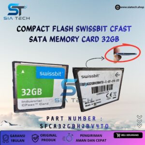 SIATECH-COMPACT FLASH SWISSBIT CFAST SATA MEMORY CARD 32GB SFCA32GBH2BV4TO