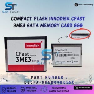 SIATECH-COMPACT FLASH INNODISK CFAST 3ME3 SATA MEMORY CARD 8GB DECFA-08GD09BC1SC