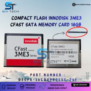 SIATECH-COMPACT FLASH INNODISK 3ME3 CFAST SATA MEMORY CARD 16GB DECFA-16GD09BC1SC-26F