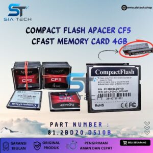 SIATECH-COMPACT FLASH APACER CF5 CFAST MEMORY CARD 4GB 81.2BD20.D510B