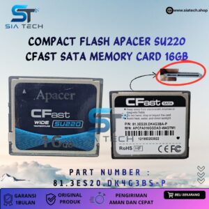 SIATECH-COMPACT FLASH APACER SU220  CFAST SATA MEMORY CARD 16GB 81.3ES20.DK4G3BS-P