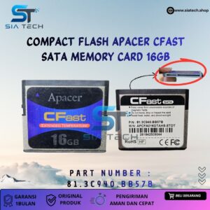 SIATECH-COMPACT FLASH APACER CFAST SATA MEMORY CARD 16GB 81.3C940.BB57B