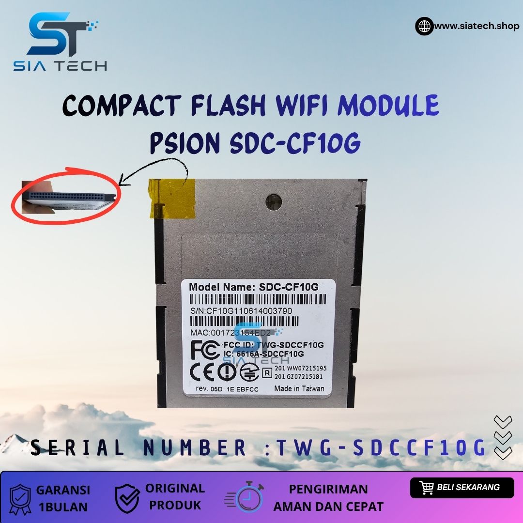 SIATECH-COMPACT FLASH WIFI MODULE SUMMIT/PSION SDC-CF10G TWG-SDCCF10G - Gambar 5