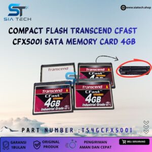 SIATECH-COMPACT FLASH TRANSCEND CFAST SATA CFX500I MEMORY CARD 4GB  TS4GCFX500I