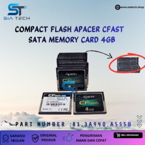 SIATECH-COMPACT FLASH APACER CFAST SATA MEMORY CARD 4GB 81.3A940.A555B