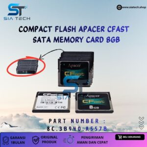 SIATECH-COMPACT FLASH APACER CFAST SATA MEMORY CARD 8GB 8C.3B940.A557B