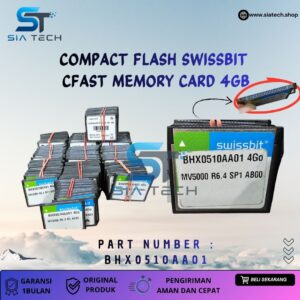 SIATECH-COMPACT FLASH SWISSBIT CFAST MEMORY CARD 4GB BHX0510AA01