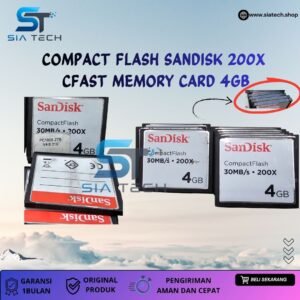 SIATECH-COMPACT FLASH SANDISK 200X  CFAST MEMORY CARD 4GB