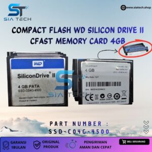 SIATECH-COMPACT FLASH WD SILICON DRIVE II CFAST MEMORY CARD 4GB SSD-C04G-4500