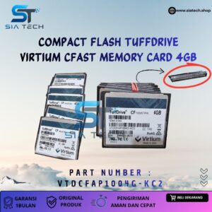 SIATECH-COMPACT FLASH TUFFDRIVE VIRTIUM CFAST MEMORY CARD 4GB VTDCFAP1004G-KC2