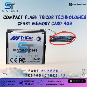 SIATECH-COMPACT FLASH TRICOR TECHNOLOGIES CFAST MEMORY CARD 4GB TRCF004GTUC1-P9
